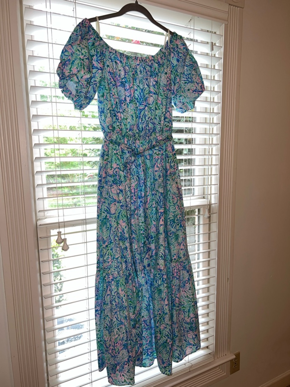 Lilly Pulitzer Off-Shoulder Maxi Dress